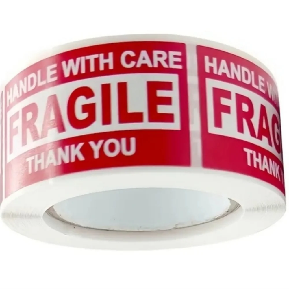 600 Stickers Fragile stickers roll, Do not Bend